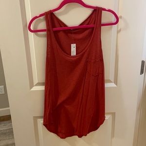 Red tank top